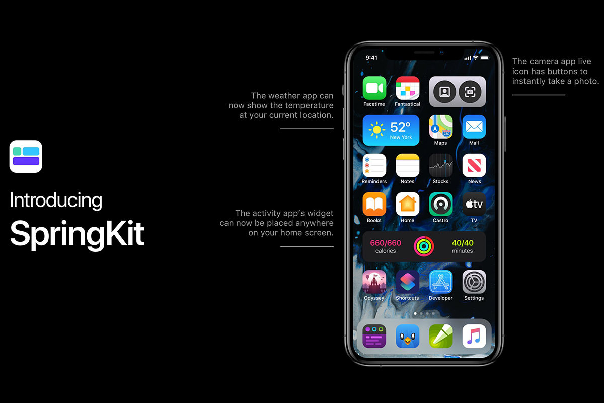 طرح احتمالی ویجتها در iOS 14