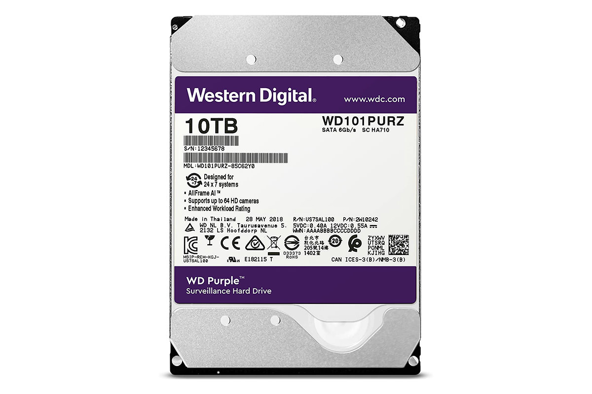وسترن دیجیتال Purple WD101PURZ ظرفیت 10 ترابایت