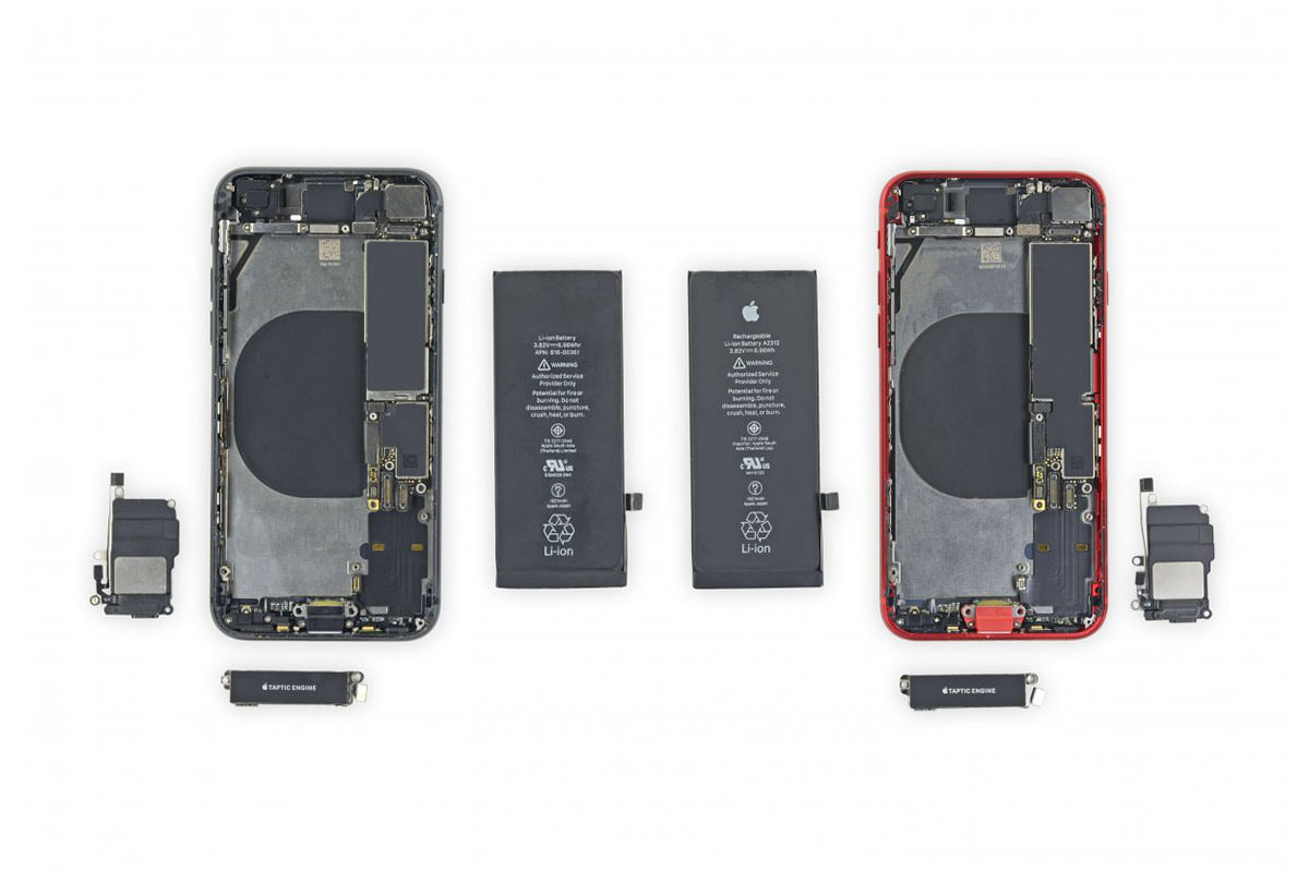 iFixit جزئیات قطعات قابلتعویض بین آیفون SE جدید و آیفون 8 را منتشر کرد