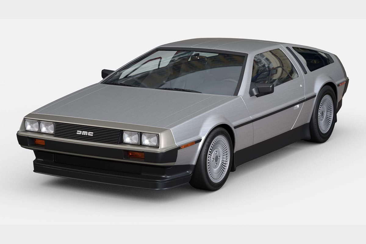 DMC DeLorean / اولین خودروی تولیدی دارای مجوز تردد در خیابان و مجهز به بدنه‌ مونوکوک فیبر کربنی تبدیل شد.