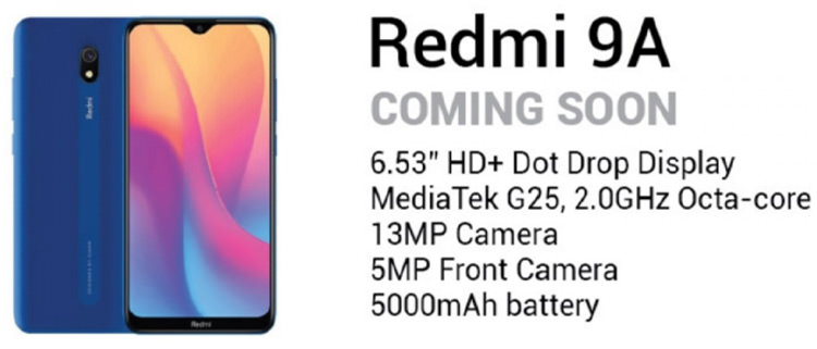 مشخصات ردمی A9 شیائومی / Xiaomi Redmi A9
