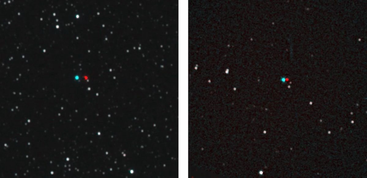 اختلاف منظر ستارگان نزدیک از نگاه نیوهورایزنز و ناظر زمینی