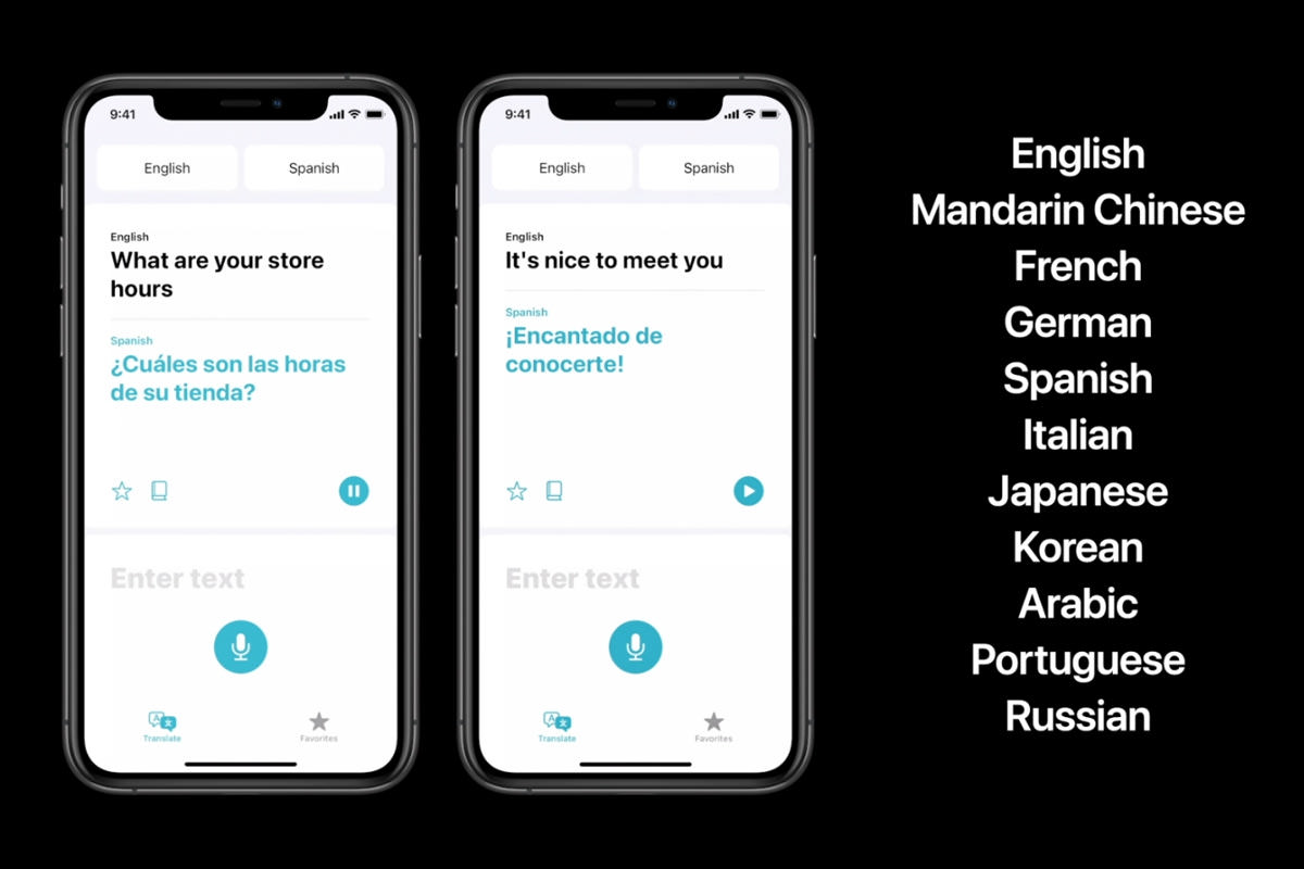 اپلیکیشن مترجم اپل با پشتیبانی از ۱۱ زبان معرفی شد