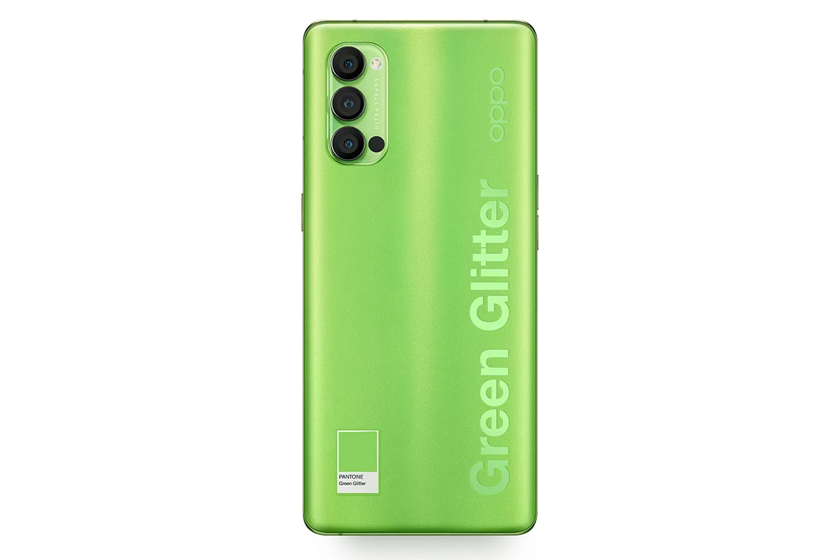 oppo reno4 pro 5g green glitter