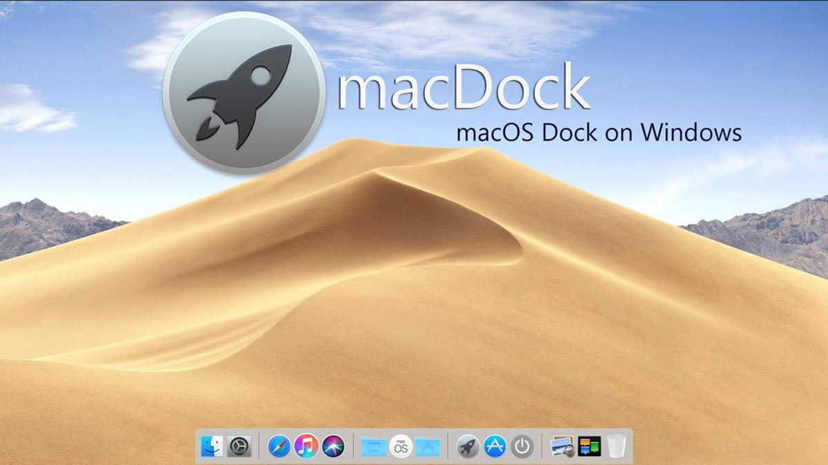 تم ویندوز 10 با ظاهر مک: macDock