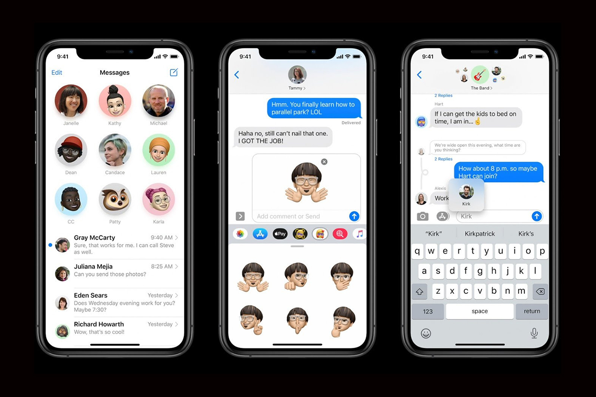 اپل پیامرسان Messages را با مدیریت بهتر پیامهای گروهی و میموجیهای جدید بهروز کرد