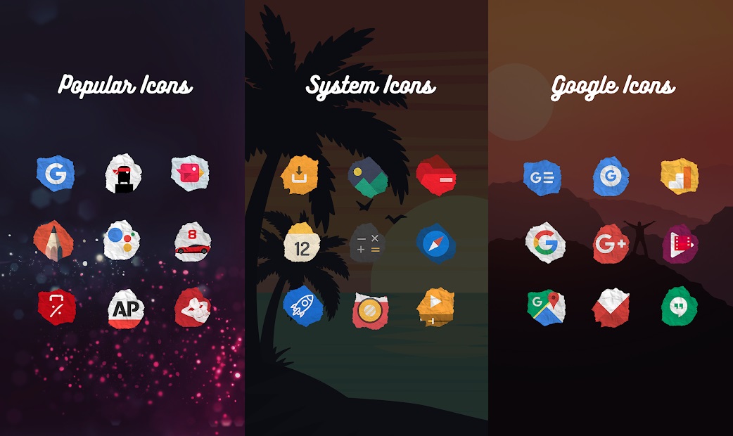 اسکرین شات اپلیکیشن Paper - Icon Pack