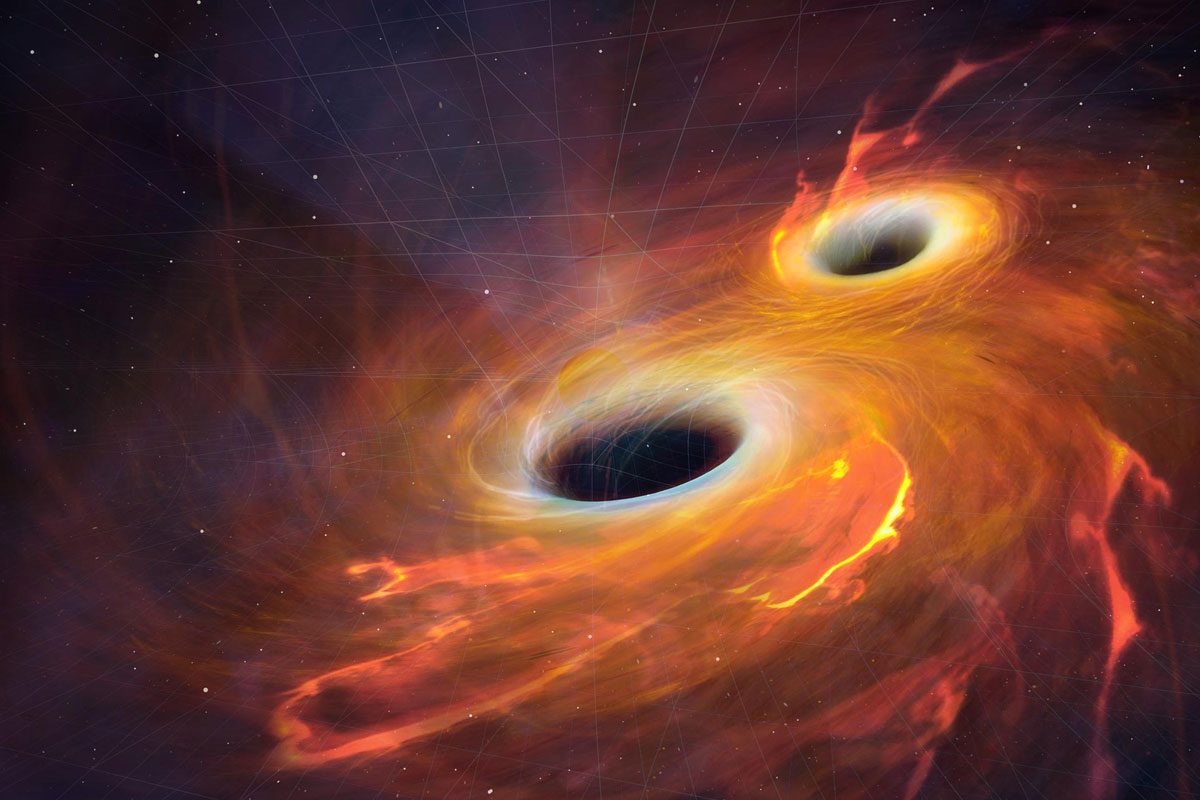ستاره‌شناسان برای اولین بار نور برخورد دو سیاهچاله را کشف کردند