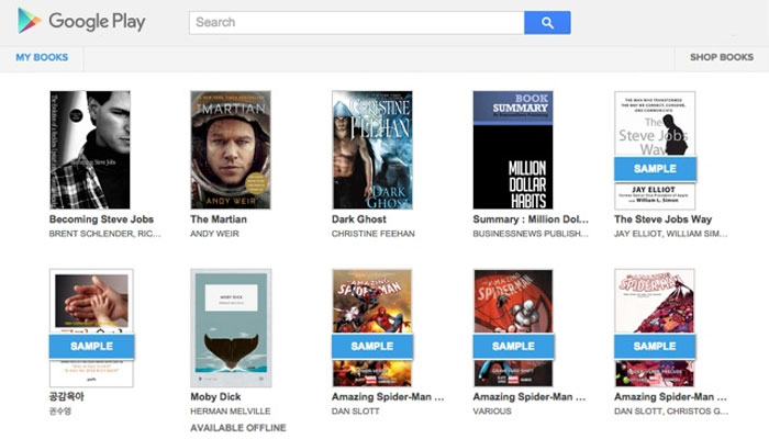 بهترین اپلیکیشن کتاب - Google Play Books