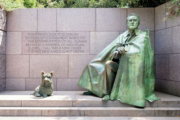 Franklin D. Roosevelt memorial in Washington, D.C.