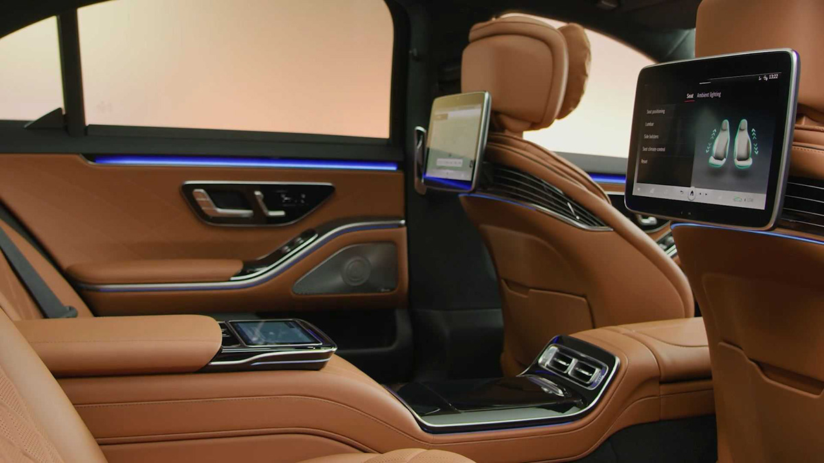  Mercedes S-Class Interior کابین عقب مرسدس بنز کلاس اس