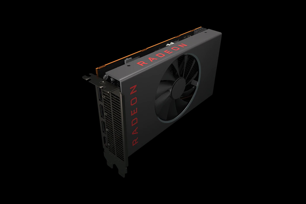 کارت گرافیک AMD Radeon RX 5300 از نمای سه رخ بالا