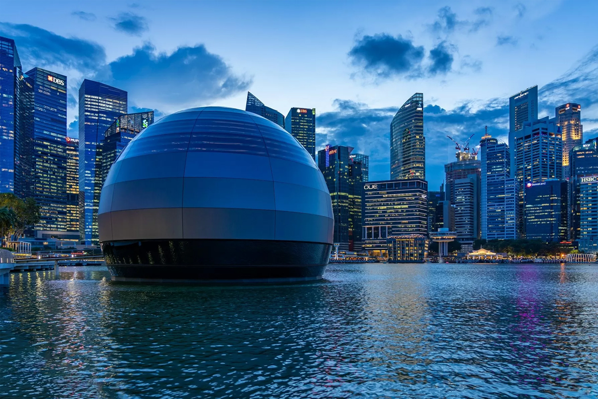 نخستین فروشگاه شناور اپل به‌زودی در سنگاپور افتتاح می‌شود