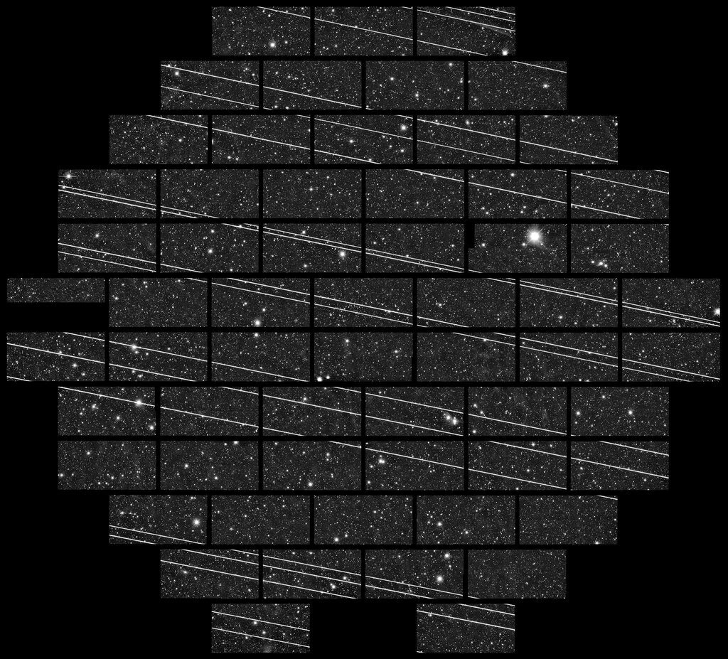 تاثیر ماهواره های استارلینک بر عکس های نجومی