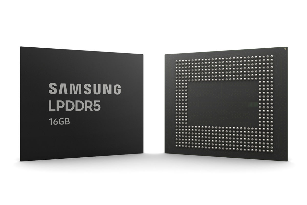 سامسونگ تولید انبوه حافظه ۱۶ گیگابایتی LPDDR5 را آغاز کرد