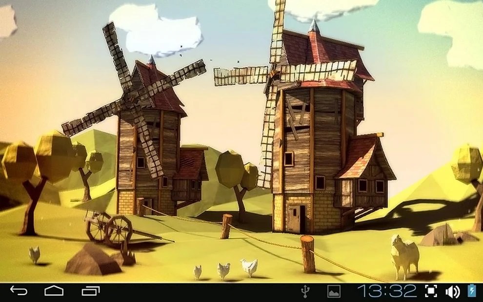 اسکرین شات اپلیکیشن Paper Windmills 3D Pro lwp