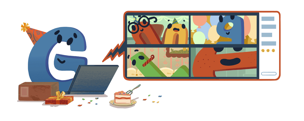 گوگل دودل به مناسبت تولد ۲۲ سالگی