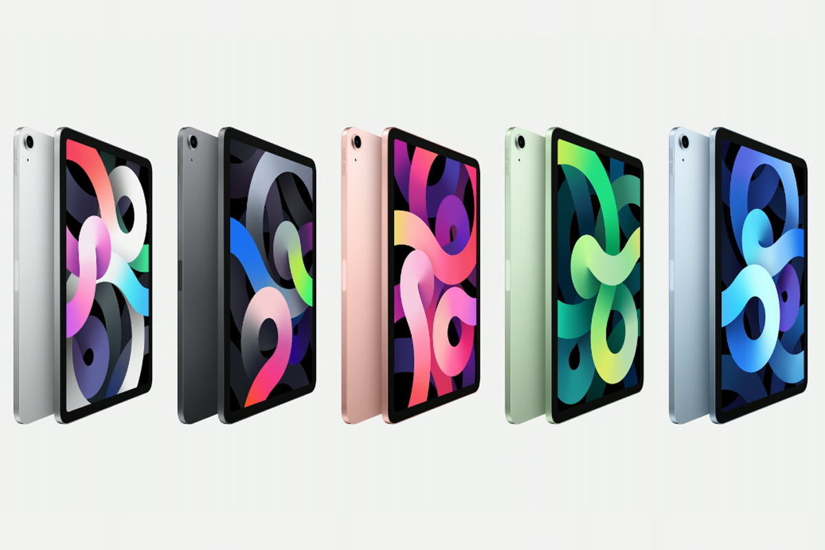 آيپد اير 4 2020 اپل / Apple iPad Air در تمام رنگ ها از زاويه نيم رخ