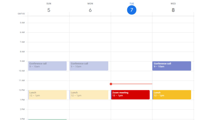 اپلیکیشن برنامه ریزی Google Calendar