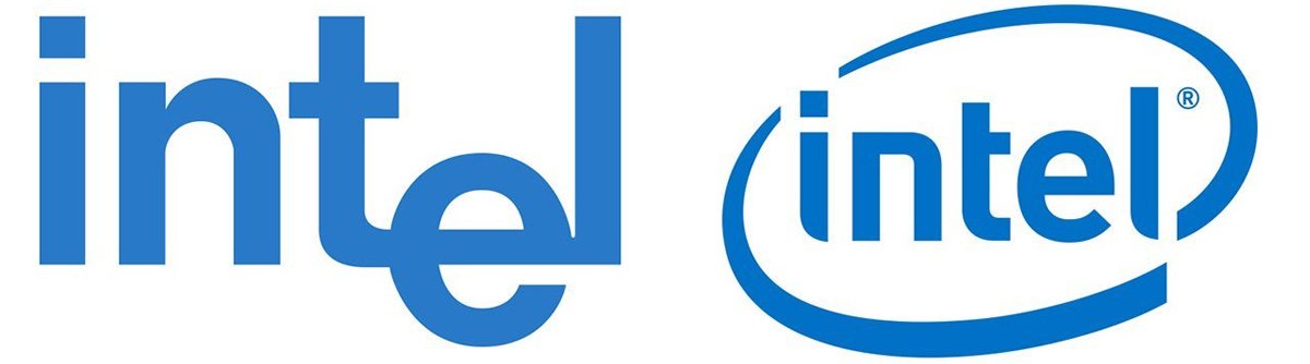 İlk iki logo Intel / Intel logo geçmişi