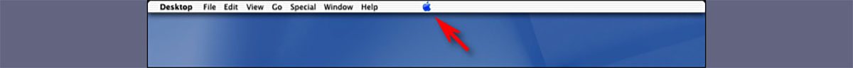 لوگوی اپل در Mac OS X Public Beta