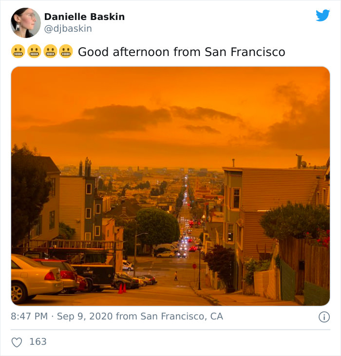 تصاویر آتش سوزی شهر سان فرانسیسکو