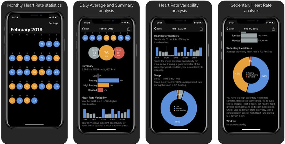 اسکرین شات اپلیکیشن CardioBot - Heart rate Tracker