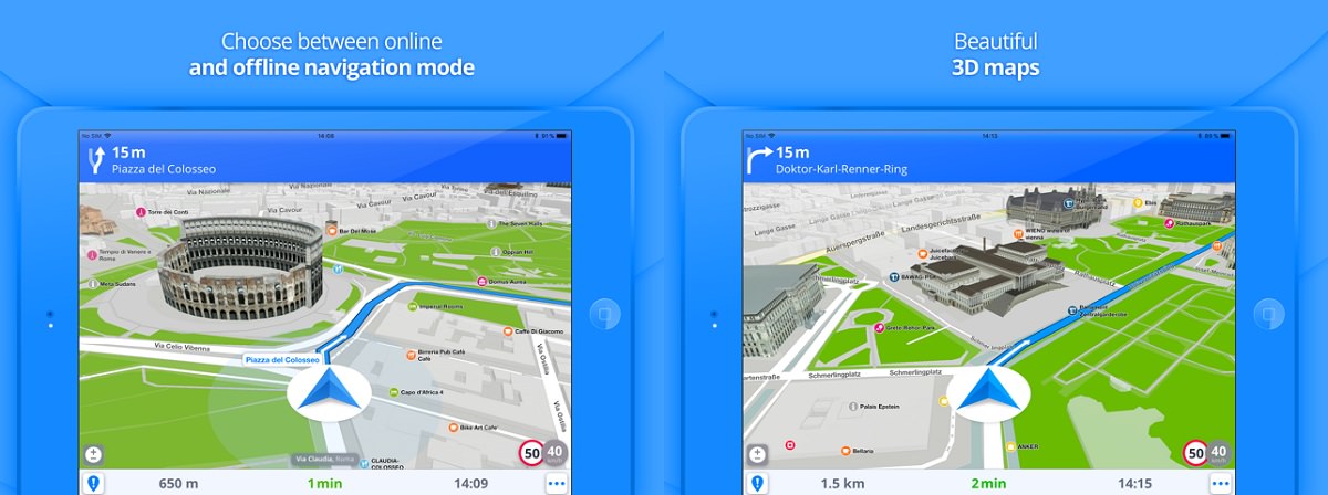 اسکرین شات اپلیکیشن GPS Navigation & Maps