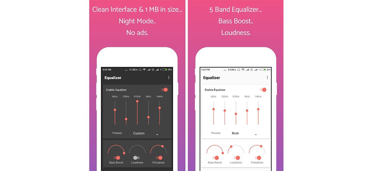 اسکرین شات اپلیکیشن Clean Equalizer & Bass Booster Pro For Headphones