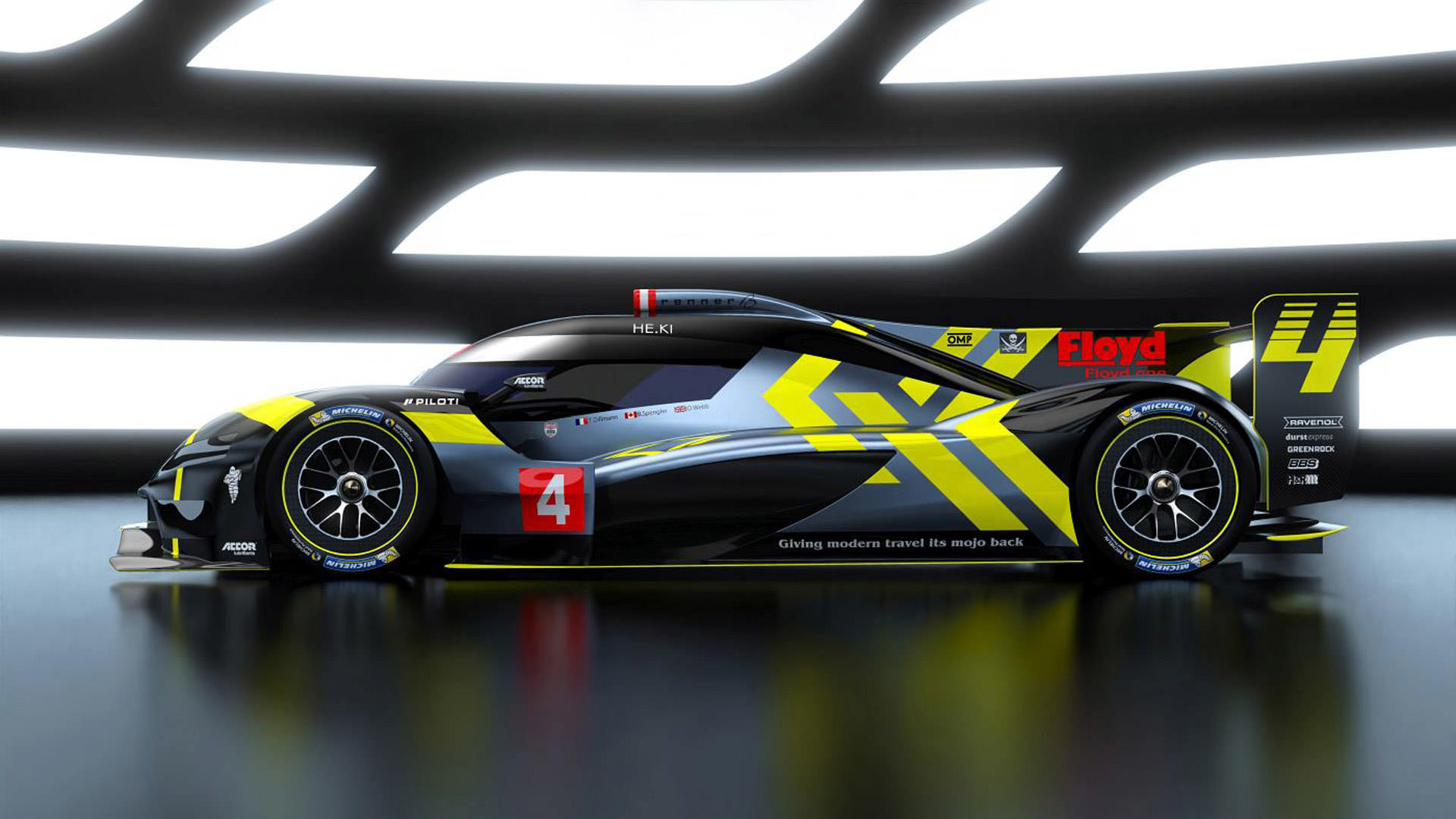 نمای عقب ابرخودرو بای کولس ریسینگ / ByKolles Racing PMC Project برای شرکت در مسابقات لمان / Le Mans 