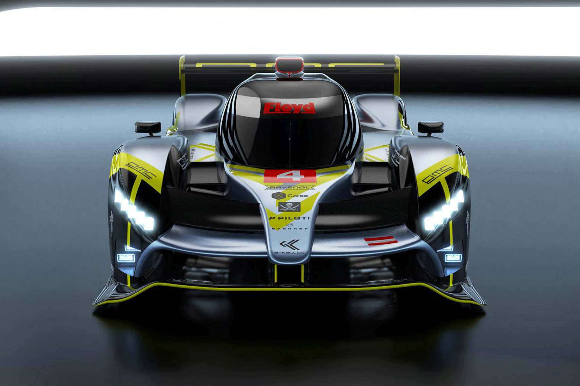 نمای جلو ابرخودرو بای کولس ریسینگ / ByKolles Racing PMC Project برای شرکت در مسابقات لمان / Le Mans 