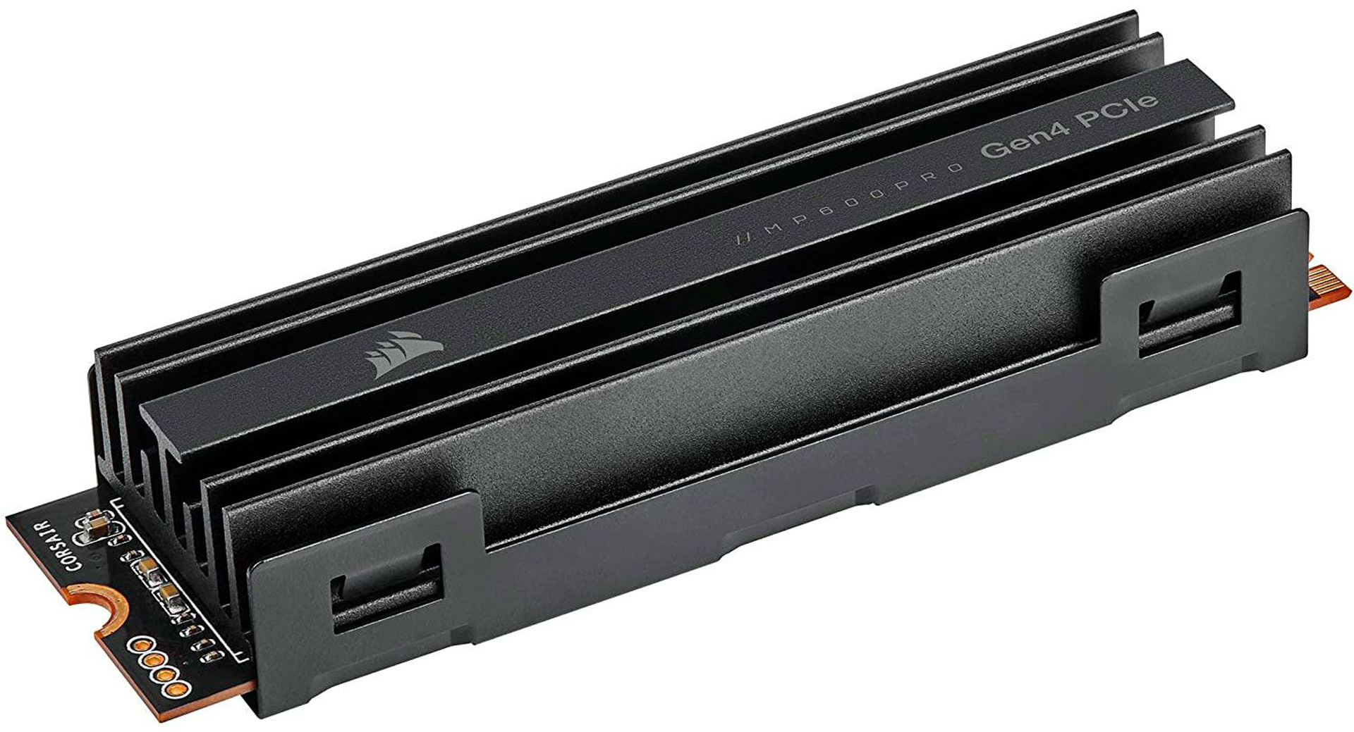 نمای پشتی درایو کورسیر Force MP600 Pro از سه رخ