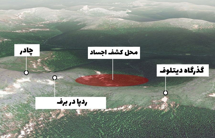 حادثه گذرگاه دیتلوف: نقشه