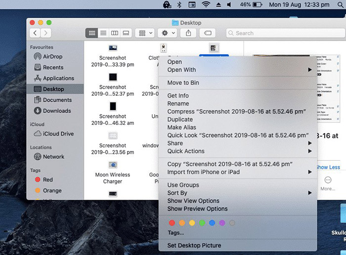 Compress files on Mac