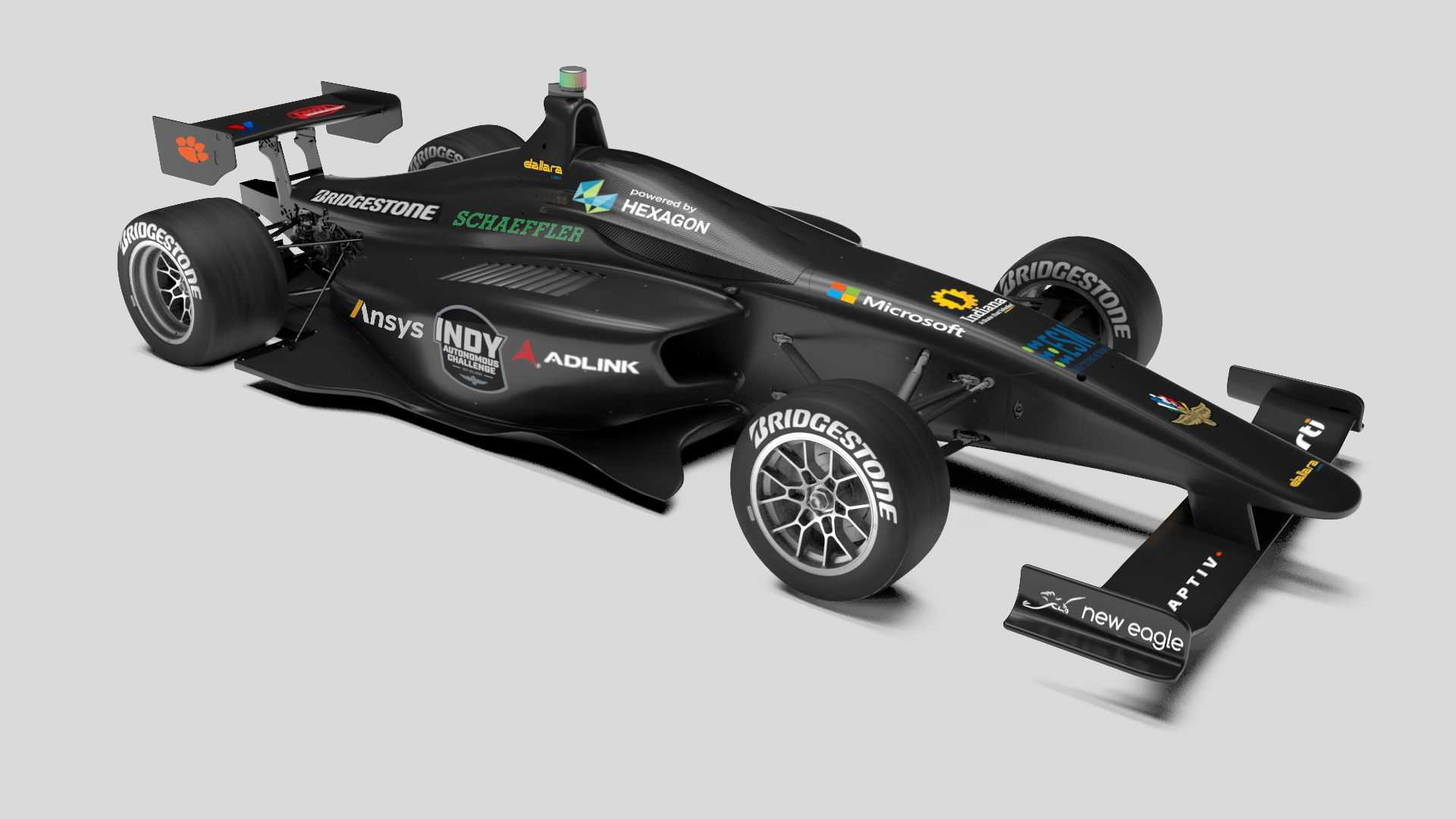 نمای خودرو خودران ایندی کار / IndyCar Autonomous Series سیاه رنگ