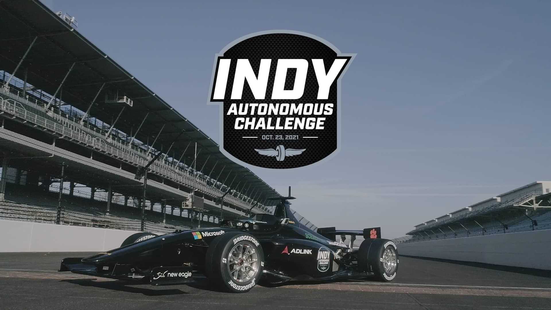 نمای جلو خودرو خودران ایندی کار / IndyCar Autonomous Series در پیست ایندیاناپولیس 