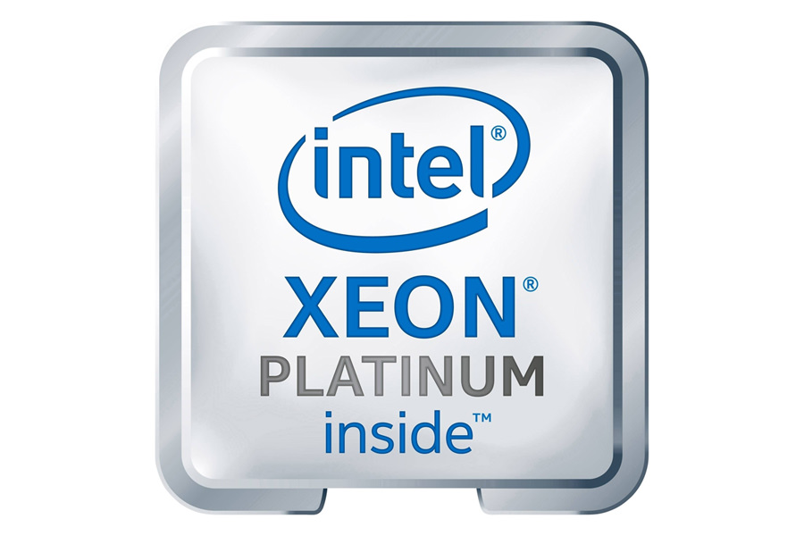 نمای جلو پردازنده سرور اینتل Xeon Platinum 8260