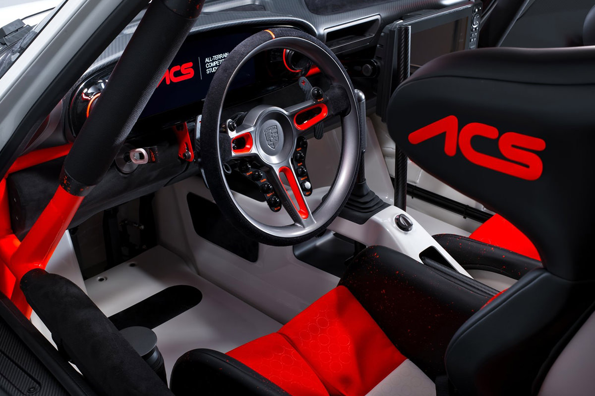 interior of Porsche 911 ACS Singer / پورشه ۹۱۱ سینگر رالی کابین