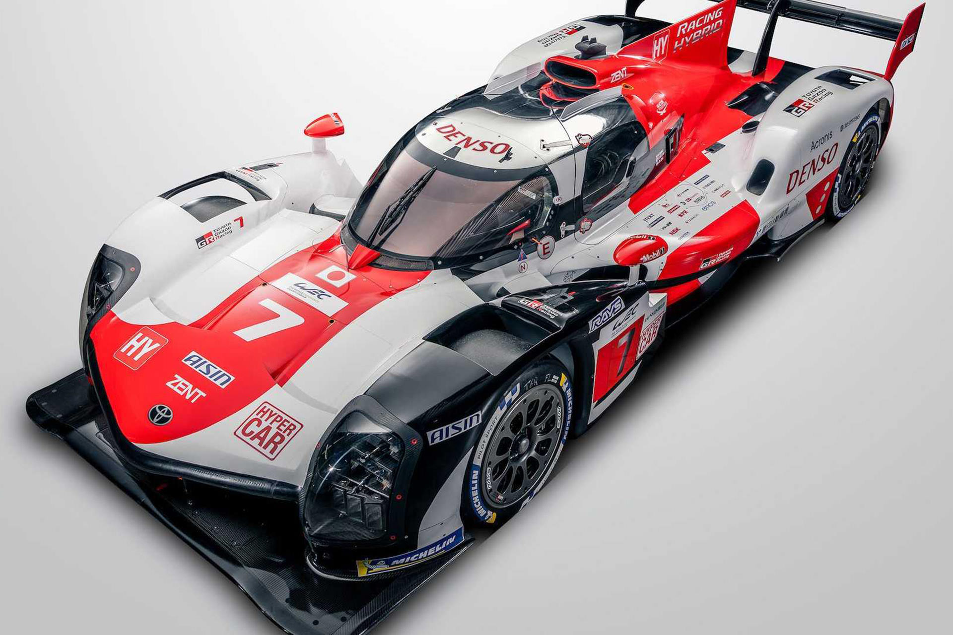 نمای بالا ابرخودرو هیبریدی تویوتا / Toyota hybrid Hypercar برای شرکت در مسابقات لمان / Le Mans