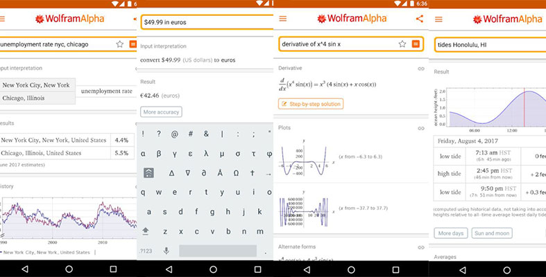 WolframAlpha app