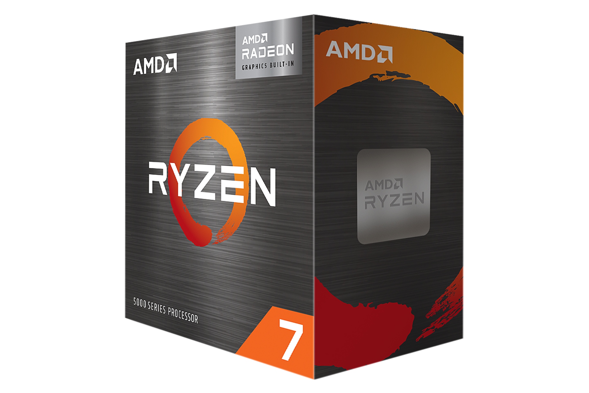 نمای راست جعبه پردازنده AMD رایزن AMD Ryzen 7 5700G