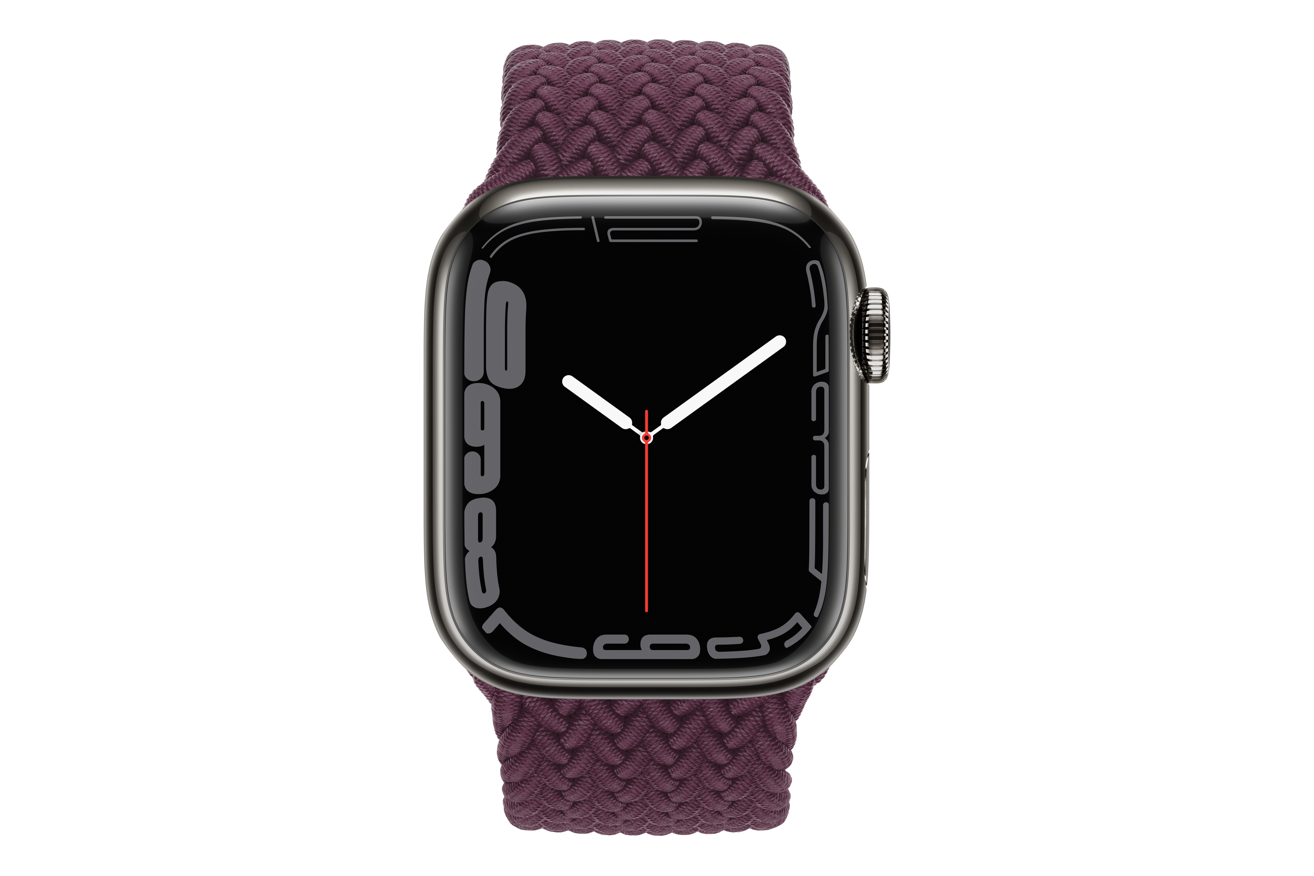 نمای روبرو اپل واچ سری 7 استیل / Apple Watch Series 7 Stainless Steel خاکستری