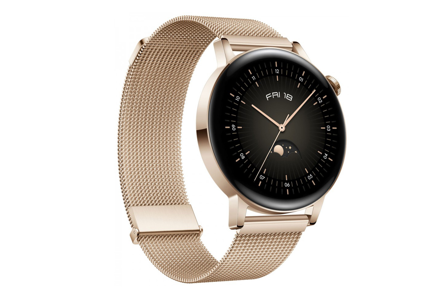 ساعت هوشمند هواوی واچ جی تی 3 نسخه 42 میلی‌متری رنگ طلایی