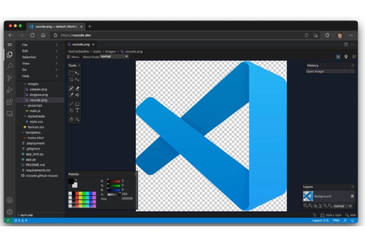 VS Code مایکروسافت بهطور مستقیم از طریق مرورگر در دسترس قرار خواهد گرفت