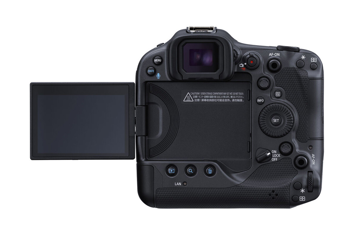 نمای پنل دوربین کانن Canon EOS R3