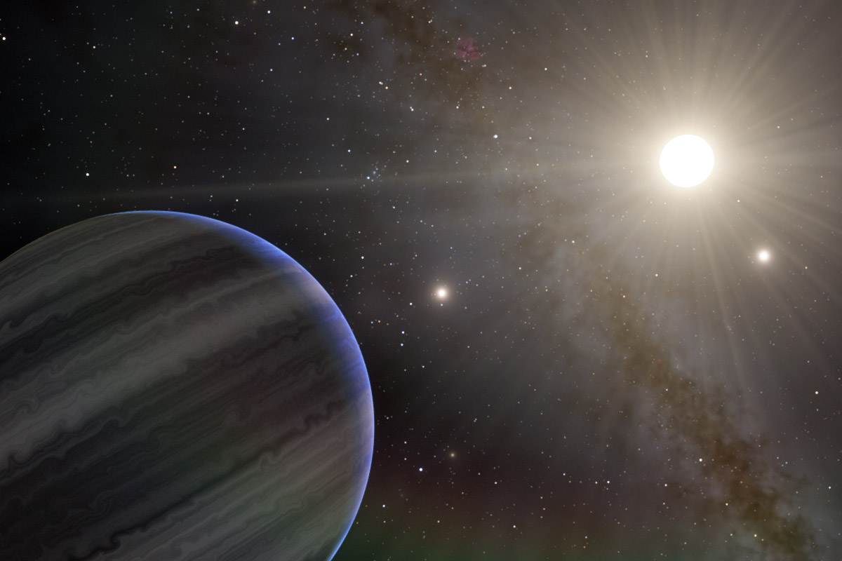 کشف یک سامانه ستاره‌ای با سیاراتی در مدار‌های عمود بر یکدیگر