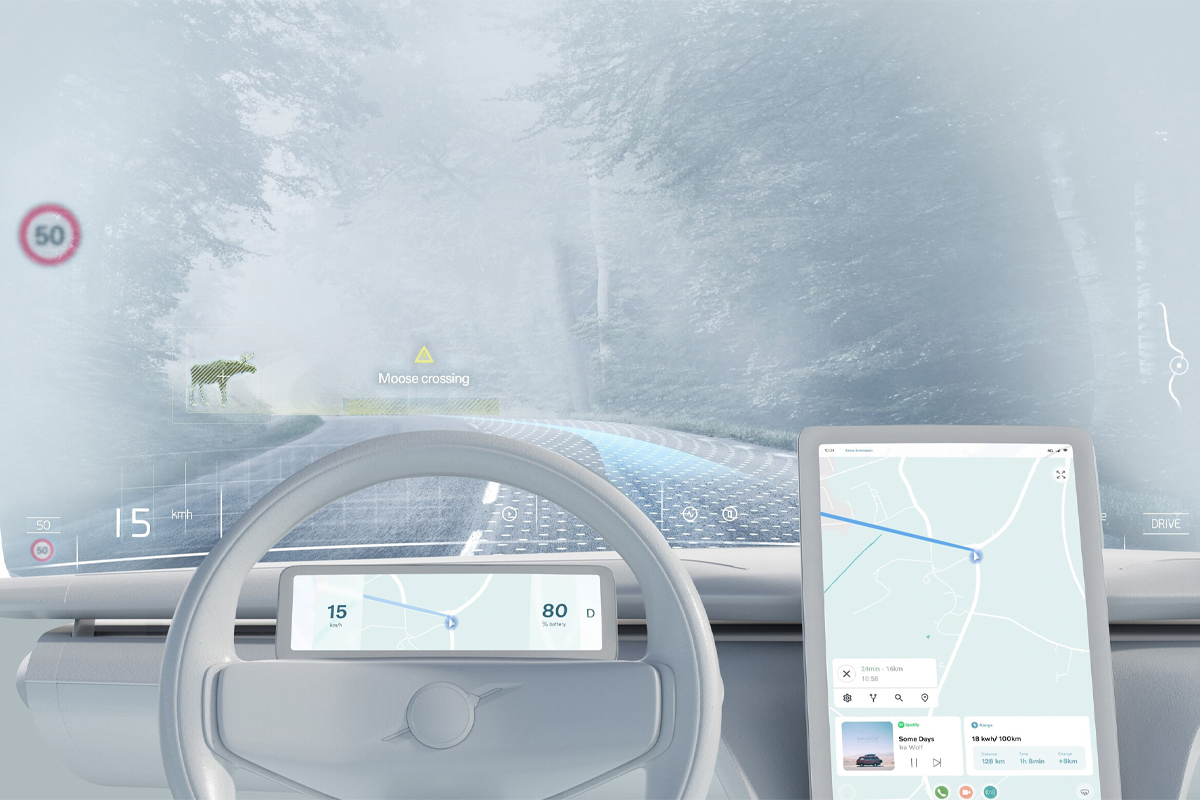 ولوو شیشه جلو خودروهایش را به نمایشگر واقعیت افزوده تبدیل می‌کند