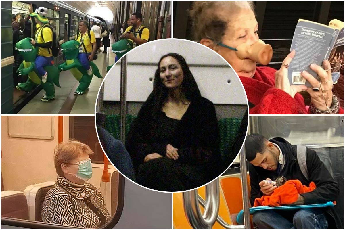 عجیب‌ترین مسافرانی که تاکنون در مترو دیده شده‌اند