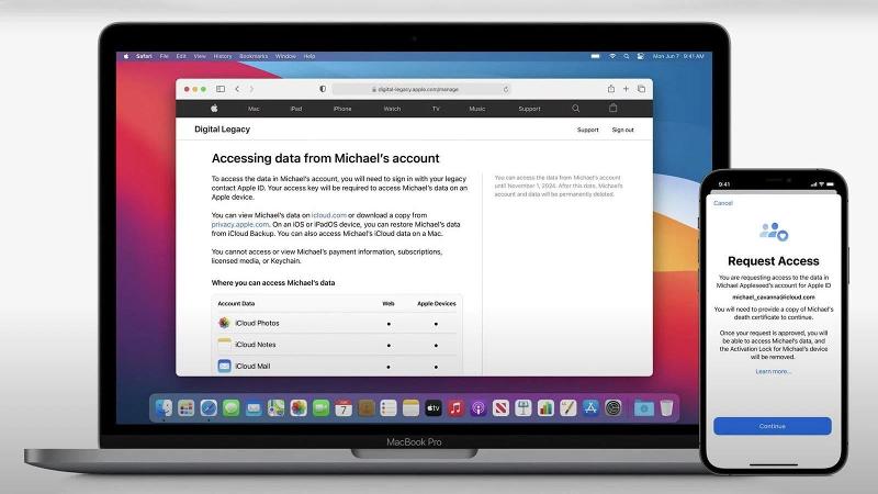 قابلیت digital legacy اپل