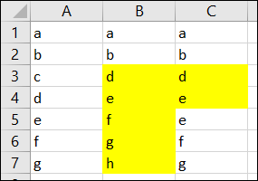 How to find and highlight row differences in Microsoft Excel